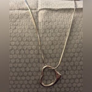 Sterlling Silver Heart Pendant w/ Sterling Silver Chain
Both 925 markings